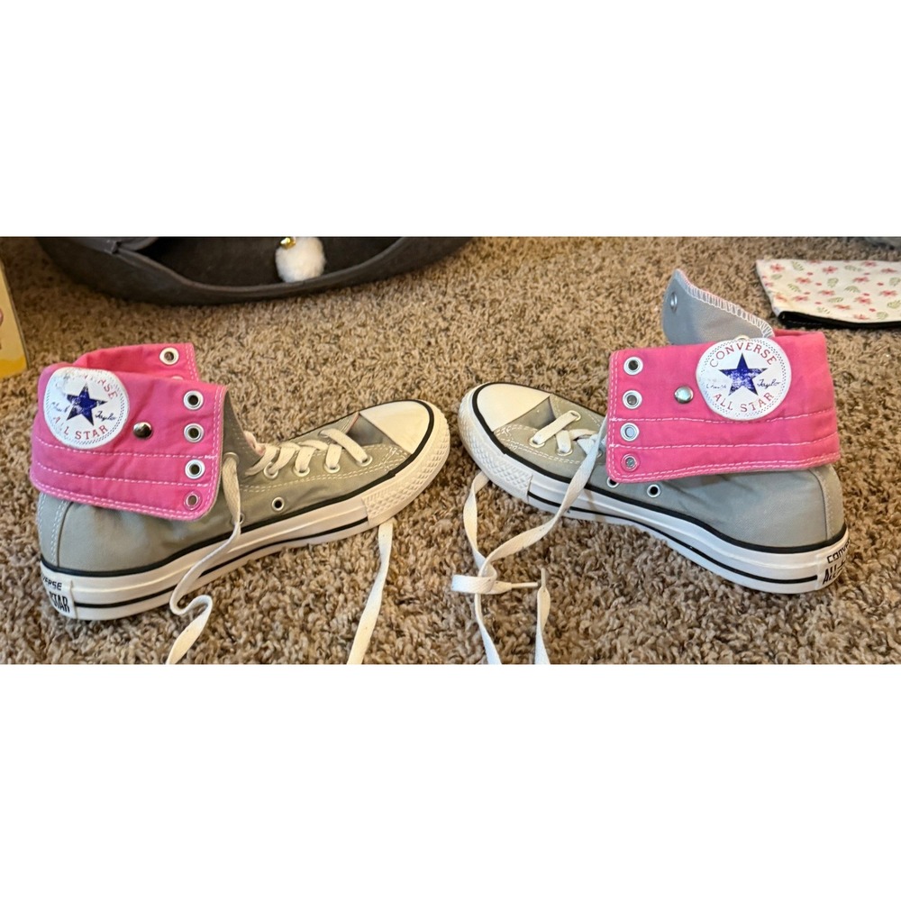 Converse Chuck Taylor All Star XHI Sneakers Gray & Pink Unisex Men 6/Women8